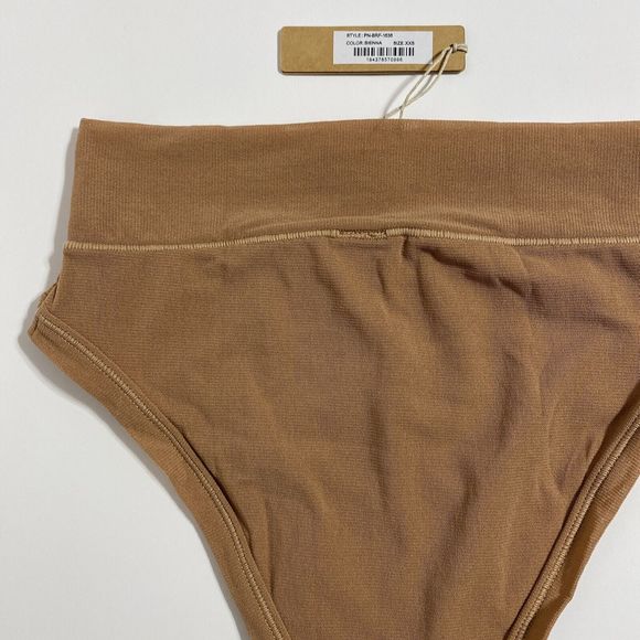 SKIMS Fits Everybody Cheeky Brief Panty Panties Women's XXS 2XS Sienna Brown NEW - Picture 6 of 10